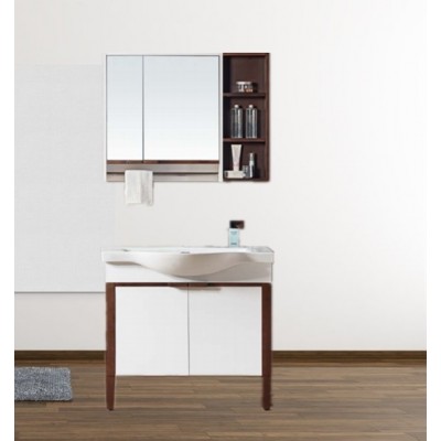 Low price bathroom vanity combo bathroom cabinet wall mounted pvc cabinet