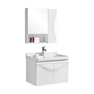 Morden simple style used spa bathroom cabinet with ceramic sink low price