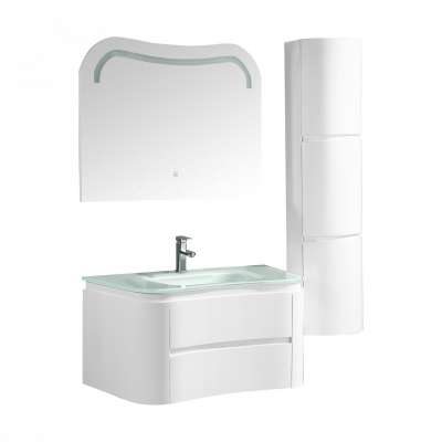 White PVC Furniture Waterproof Bathroom Cabinet From Hangzhou