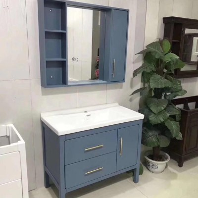 Bath Furniture European Cabinet Soft Mirror Carcase Ark Pvc Wood Wall Ceramic Style Sets Surface