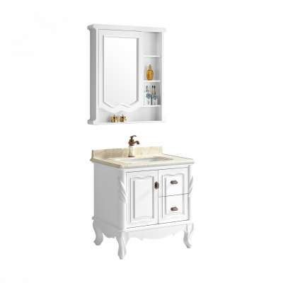 High quality traditional chinese cabinet classic style bathroom cabinet with luxury mirror cabinet Hangzhou factory