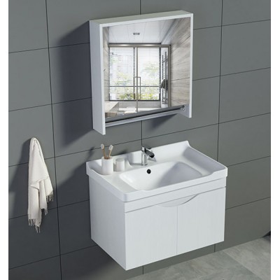 28 inch bathroom cabinet tolit furniture houseware wall mounted PVC material vanities manufacturer