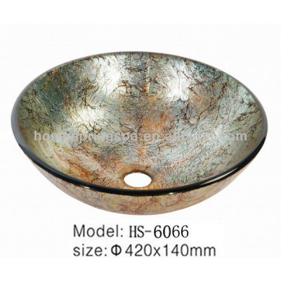 lavabo bathroom sink glass round bowl sanitary ware manufacturer china